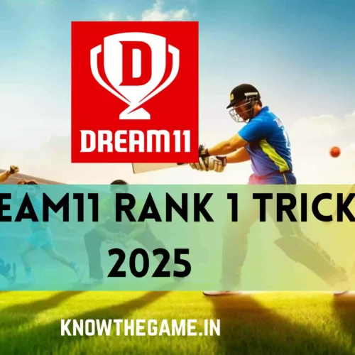 Dream11 Rank 1 Trick 2025