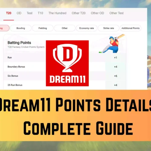 Dream11 Points Details