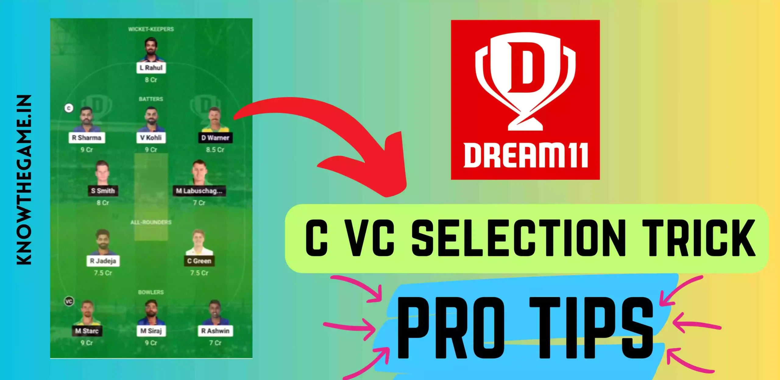 How to Select Dream11 C VC on Dream11
